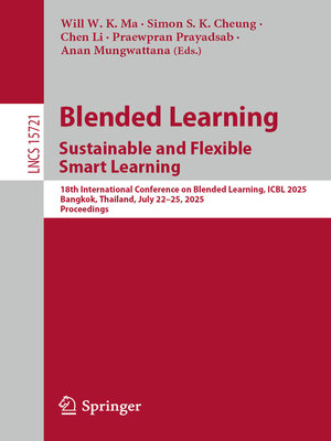 cover image of Blended Learning. Sustainable and Flexible Smart Learning